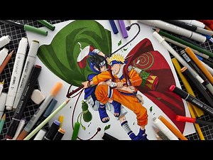 Drawing Naruto vs Sasuke | ナルト