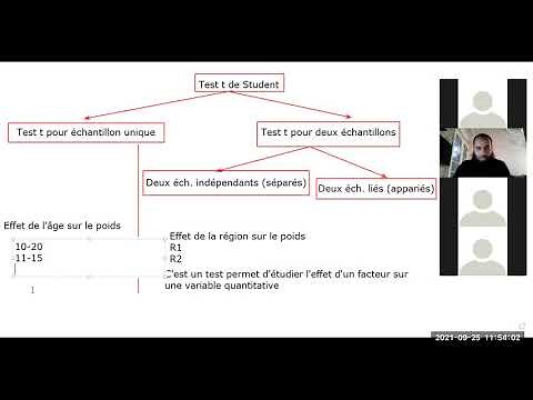 Types de test t de Student Partie d'une formation online