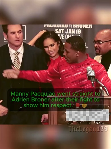 Manny Pacquiao Immediately Went to Adrien Broner After the Fight—Pure Respect! 🥊🤝