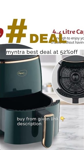 Myntra// pigeon Air frier // sale on myntra #myntra #cooking