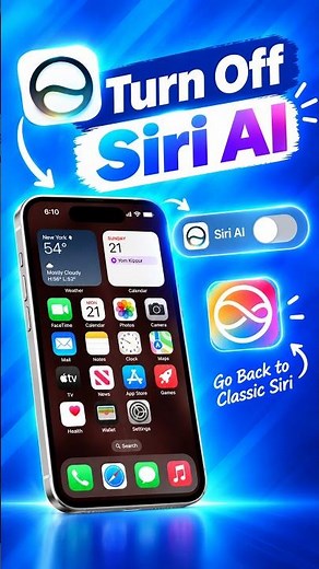 How to Turn Off Siri AI & Get Classic Siri Back #shorts