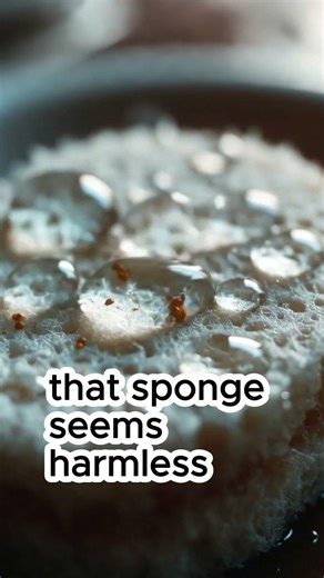 Your Sponge Is Disgusting Under A Microscope 😱 #shorts #gross