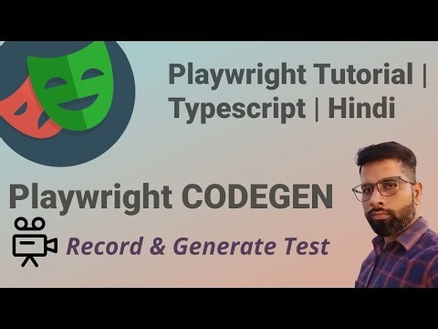 Playwright Codegen Explained in Hindi | Record & Generate Test Script AutomaticallycodegenToturial