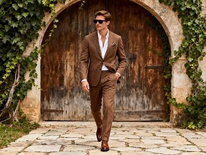 Handmade Brown Tweed Suit for Men | Tailored Groom Suit | Classic Vintage Outfit - Etsy