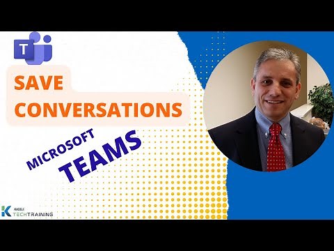 How to Save Conversations or Announcements in Teams