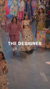 Payal Singhal at Lakmé Fashion Week in partnership with FDCI. Payal Singhal’s collection exudes a feminine edge and a deep embrace of one’s sex appeal. While the brand’s signature silhouettes like kalidar shararas and the tie-back cholis remain a constant, you can expect more experimental and deconstructed Indian wear too — pants with tie-up half lehengas, ruffled blouse ,hip cut-outs and festive pantsuitss. The embroideries and prints mimic brush strokes, with a palette that uses largely neutra