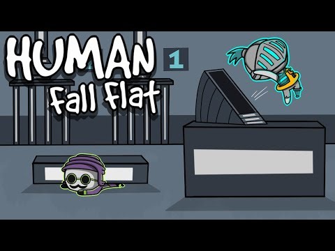 2 IDIOTS FIND A SECRET LAB | Human: Fall Flat #7 (w/ ‪@DeaffReaper‬)