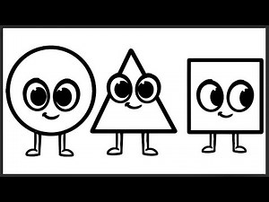 Coloring for Children to Learn Colors and Paint this Shapes - Coloring Pages Videos For Kids