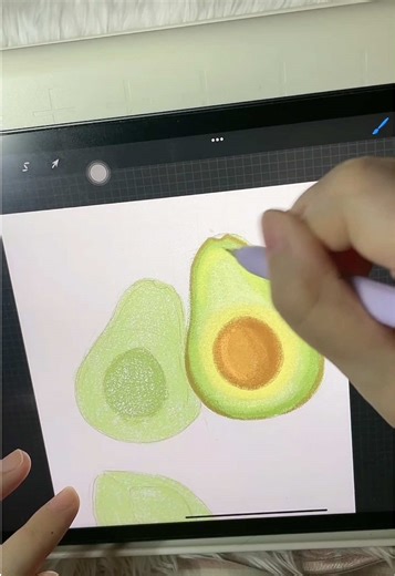 การวาดรูปอะโวคาโดด้วย Procreate