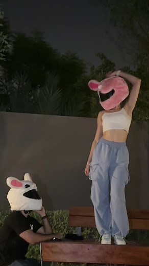 ‏Let’s dance 🐰😍 #biker #dance #tiktok #motorcycle