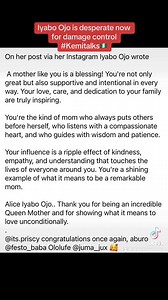 57K views · 641 reactions | Iyabo is now DESPERATE to do damage control. More FREE PR advice for her. She’s not my enemy. God showed me everything about her. May God show you your enemies. Amen #kemitalkspersonality | Kemi Talks | Facebook