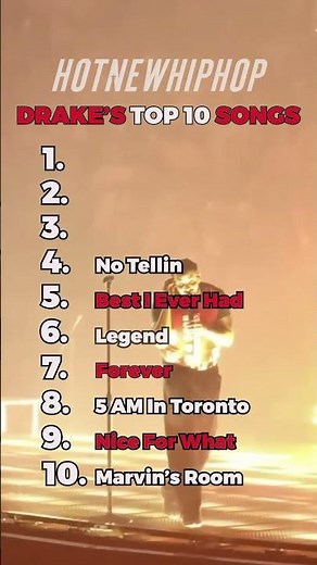 We ranked the top 10 BEST Drake songs of all time 🏆👀