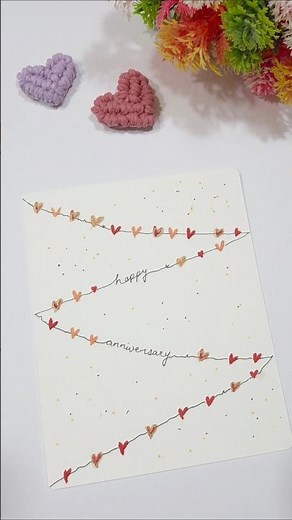 Anniversary Card Making Tutorial 🥰 Easy DIY for Boyfriend/Girlfriend/Husband/Wife