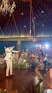 The #RaghsehChagoo is a Persian wedding tradition that begins the cake-cutting. The bride & groom would have to earn the knife from a female family member or friend. In this case, the groom’s sister 🤎 #destinationweddings | DJ Jacky G