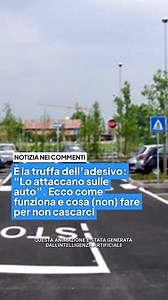 2.4M views · 5K reactions | È la truffa dell’adesivo: “Lo attaccano sulle auto”. Ecco come funziona e cosa (non) fare per non cascarci (LINK NEI COMMENTI) ⤵️⤵️ | Gianluigi Paragone | Facebook
