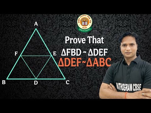 In ∆ABC, D, E and F are midpoints of BC, CA and AB respectively. Prove that AFBD~ADEF and ADEF~ΔΑΒC.