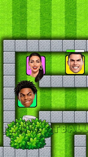 RONALDO & ISHOWSPEED & GEORGINA & MR BEAST ⚽ Maze Challenge – Who Will Win?😱Fan Animation #shorts