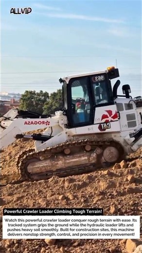 Powerful Crawler Loader Climbing Tough Terrain! Extreme Earthmoving Action!