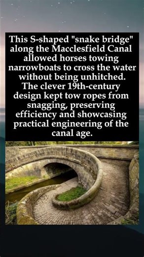 The Ingenious Snake Bridge: 19th-Century Canal Engineering