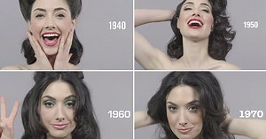Incredible time-lapse video shows how beauty has changed over 100 years