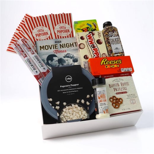 Movie Night Gift Basket: Gourmet Popcorn, Treats & Cookbook - Etsy