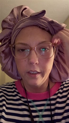Early morning thoughts #hipreplacementrecovery #orthopedics #hairbonnet