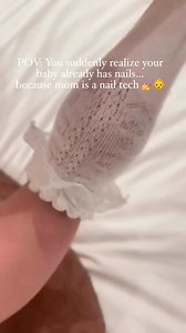 POV: You suddenly realize your baby already has nails… because mom is a nail tech 💅👶 | Nail Extension