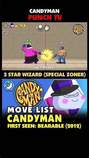 Punch TV: CANDYMAN Move List - ⭐⭐⭐3 Star Wizard (Special Zoner)