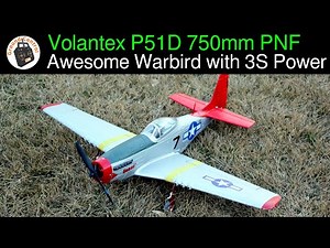 Volantex P51D Mustang 750mm Wingspan PNF - This P51D on 3S Power makes it an Awesome Warbird ;-)