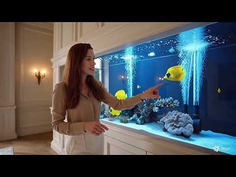 Elegant Room with Modern Aquarium Design Ideas