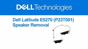 如何卸下适用于 Latitude E5270 的扬声器