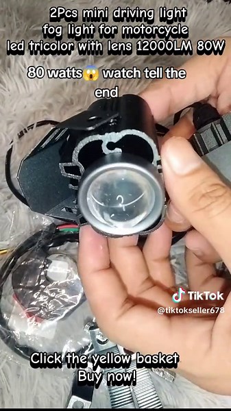 Mini Driving Light for Motorcycle: 12000LM LED Fog Lights