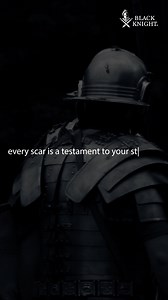 1.2K views · 13 reactions | The toughest battles are fought within. Every scar tells a story of courage, every wound a mark of strength. Face your fears, rise again. | Black Knight | Facebook