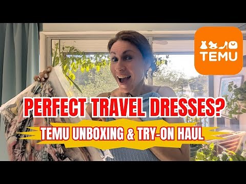 Temu Clothing Haul Unboxing & Try-On | Affordable Travel Dresses for Vacation