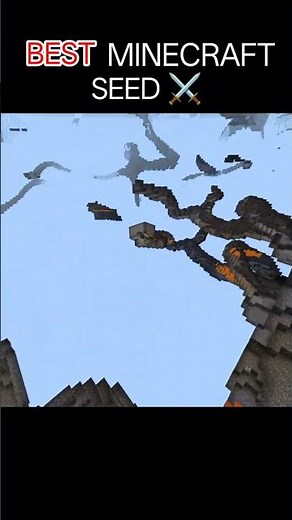 best minecraft seed for bedrock ☠️ #minecraft #shorts #gaming #usa