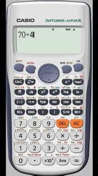 Fraction using Calculator حساب الكسر المتبقي بالحاسبة