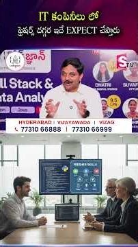 IT Companies Expect THIS From Freshers! #ITJobs #Freshers #codegnan#SoftwareJobs #ITCareer #jobtips