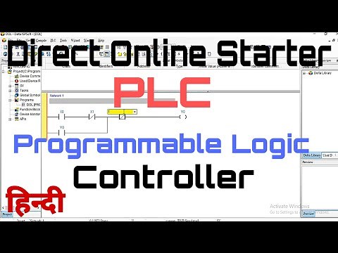 Direct Online Starter in PLC (Programmable Logic Controller) in Hindi, DOL Program in PLC