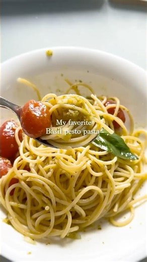 It’s my favorite Basil pesto pasta recipe ever #recipe #cooking #Pasta