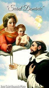 16K views · 7.8K reactions | "One day, through the Rosary and the Scapular, Our Lady will save the world." ~Saint Dominic~ | Rose Saint - Heavenly Place | Facebook