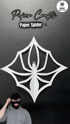 How to Cut Out a 3D Spider 🕷️ from paper #shorts #spiderman #spider