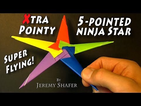 Origami Extra Pointy Five Pointed Ninja Star