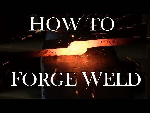 Blacksmithing - How To Forge Weld (Plus: How to forge chain)