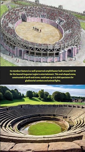Step into History: Caerleon's Stunning Roman Amphitheater #shorts #ancient #history