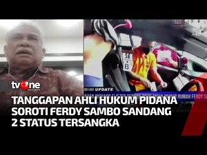 Tanggapan Ahli Hukum Pidana Soroti Ferdy Sambo Sandang 2 Status Tersangka di Kasus Brigadir J