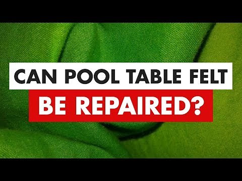 Can Pool Table Felt Be Repaired