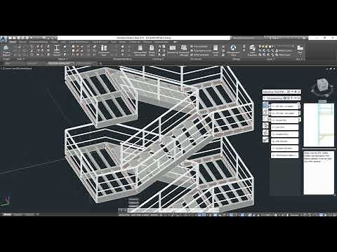 ESCALERA METALICA AUTODESK ADVANCE STEEL