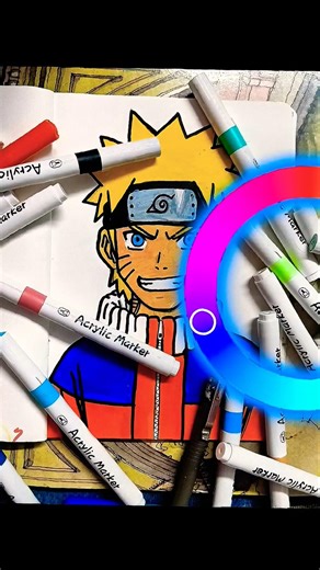 my artwork with colour Trend💥 📈#gbtart #anime #ytshorts
