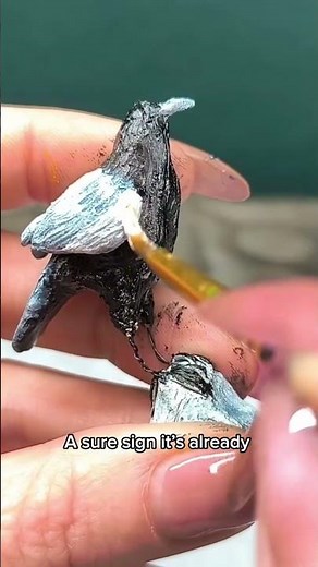 The Tiny Clay Magpie That Steals The Show 🪶✨ #clayart