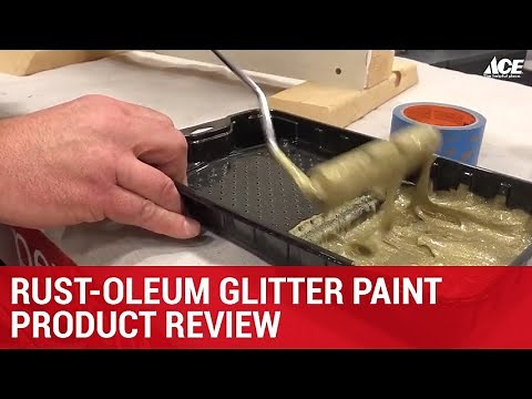 Rust-Oleum Glitter Paint Product Review - Ace Hardware
